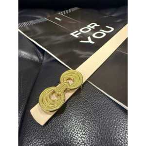 Ceinture pour femme Fiori, boucle à double ardillon en alliage, ceinture décontractée en PU, taille standard - Product Image 3