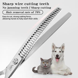 Hondenkapschaar visgraat schaar trimmen honden beauty schaar voor huisdieren 7.25/7.5 inch huisdierverzorging salon scheren Japan VG10 staal - Product Image 4