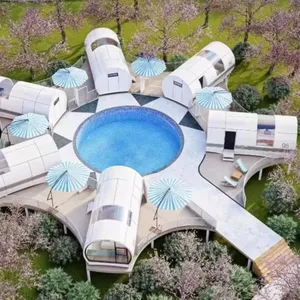 Vorgefertigtes modulares Haus im europäischen Stil Hauslieferanten Raumkapsel großes Rahmenhaus