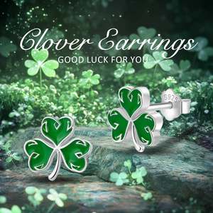 <span class=keywords><strong>2025</strong></span> Changda 925 стерлингового серебра, оптовая продажа, 4 четырехлистные серьги-гвоздики - Product Image 6