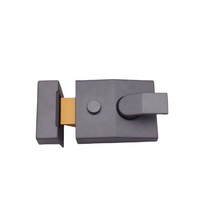 Loquet de nuit pour porte d'entrée, accessoires de verrouillage 60mm/40mm, en laiton/alliage de zinc, finition nickel satiné/doré 3