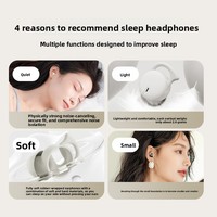 Écouteurs sans fil Q26 ultra-compactes pour dormeurs latéraux, Bluetooth 5.0, à faible latence, avec suppression du bruit