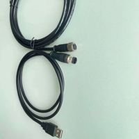 Connecteur M12 mâle 8 broches droit, moulage par injection intégré pour câbles et connecteurs, résistant à la rupture et à la déconnexion
