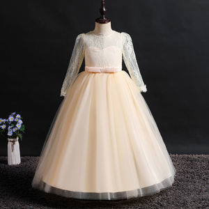Robe de Haute Qualité à Col Rond pour Grande Fille pour Bal et Fête Robe de Mariage Élégante Blanche pour Fille de 5 à 14 Ans Occasion Formelle - Product Image 2