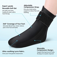 Chaussettes de compression pour thérapie par le froid de haute qualité, enveloppe de glace pour la cheville et le pied, pour les blessures, chaussettes de thérapie par le chaud et le froid pour les pieds