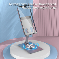 Support de tablette portable support de bureau pivotant réglable avec socle rotatif à 360 degrés berceau pliable pour tablette téléphone portable