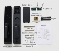 Serrure intelligente Tuya 2.4G WiFi avec code, carte, empreinte digitale, sans clé, avec poignée