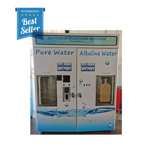 ที่มีคุณภาพสูง800GPD ประตูคู่ขวดน้ำอัลคาไลน์เหรียญเครื่องจำหน่ายน้ำเพื่อขายน้ำดื่ม - Product Image 4