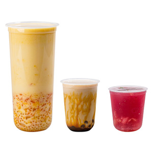 Vaso Desechable para Té con Leche Jinxinhuan de 90 mm, Tapa con Clip, Diseño Personalizable, Alta Transparencia, Plástico Grueso, para Fiestas - Product Image 2