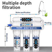 Système d'ultrafiltration d'eau potable domestique à 5 étages, 0,01 micron, sous l'évier