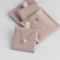 Pochette de voyage en microfibre pour femmes, sac de rangement pour bijoux avec taille personnalisée pour colliers, boucles d'oreilles et autres bijoux fins