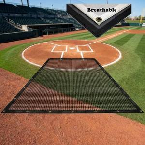 Bâche de protection pour terrain de baseball en PVC haute densité 8oz, résistante à l'eau, pour entraînement au frappeur, directement de l'usine - Product Image 1