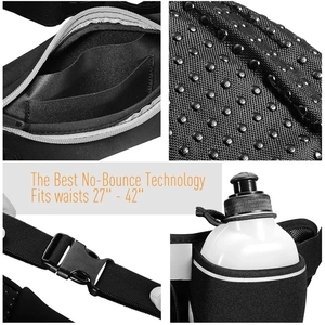Stijlvolle design hardloopriem groothandel heuptas unisex buiktas voor mobiele telefoon met fleszak - Product Image 5