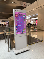 Kiosco Publicitario con Pantalla Táctil Interior de 65 Pulgadas con Animación para Tiendas Minoristas, Centros Comerciales y Señalización