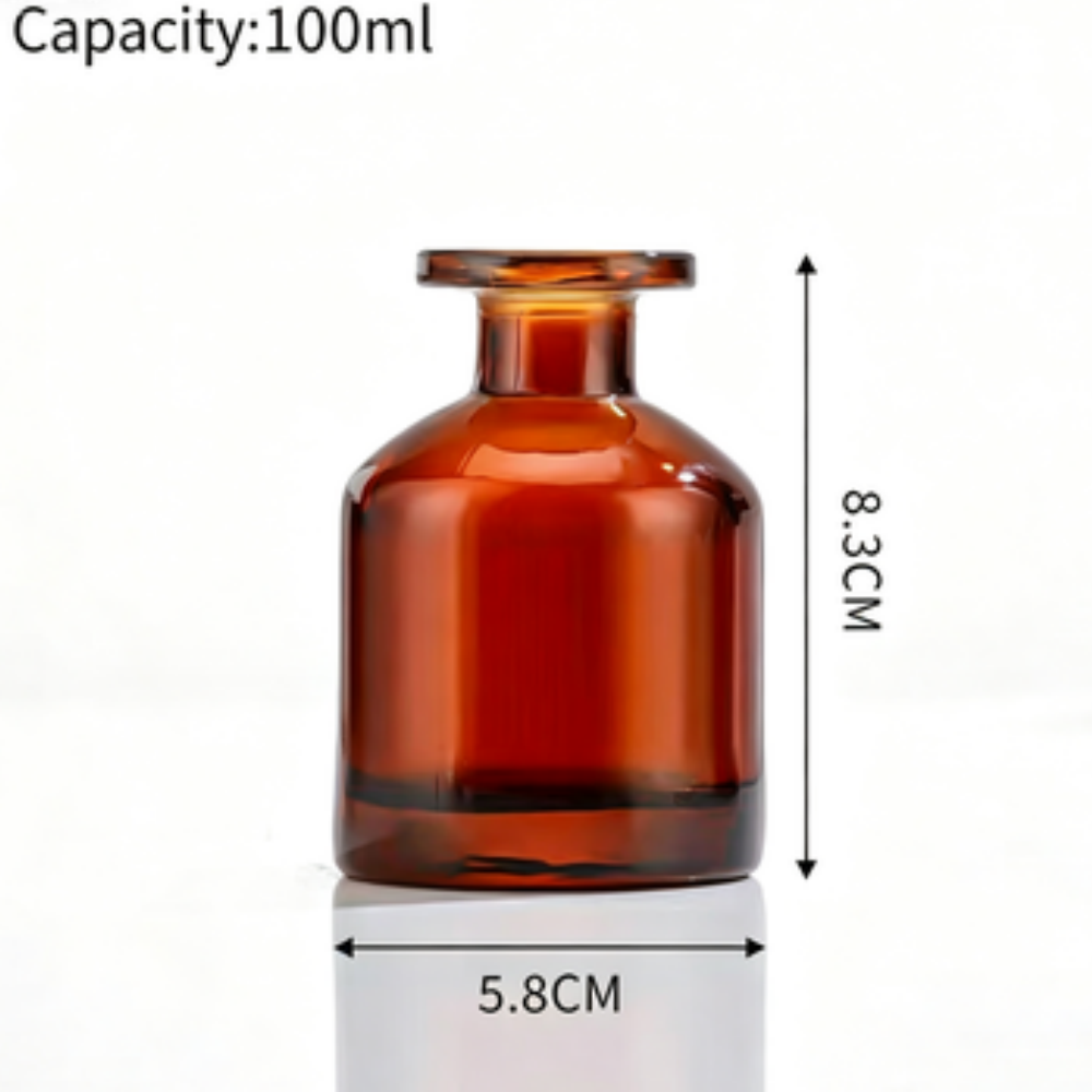 Flacon ambré 100 ml, 80 unités/carton