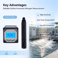 Sonde numérique ISE pour ions ammonium, submersible IP68, RS485 Modbus, pour la mesure in situ de la qualité de l'eau