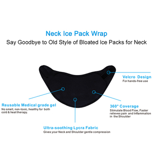 Almohada de Soporte Cervical Flexible para Alivio del Dolor, Collarín Ajustable Negro - Product Image 4