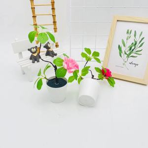 Plante artificielle Paulon Bonsaï 18 cm de haut, pot en mousse flexible pour la décoration de la maison et du bureau - Product Image 4