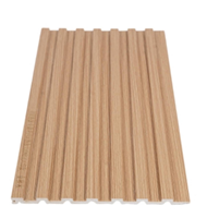 Panneau mural en composite bois-plastique rainuré WPC pour la décoration de chambre à coucher, directement du fabricant