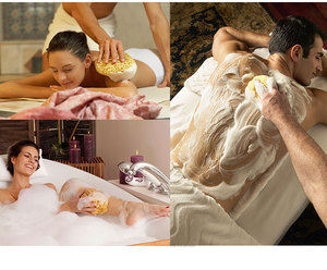 Esponja ecológica de nido de abeja griego, esponja de mar natural, cómoda, para baño de bebé, aplicación de manos, cepillo, cinturón, almohadillas de bola - Product Image 3