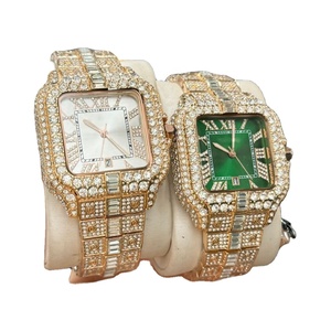Customizable 2025 Latest Moissanite Zircon Full Diamond 18K Gold Fully Automatic Mechanical <b>Watch</b> Affordable and Hot Selling - Product Image 1