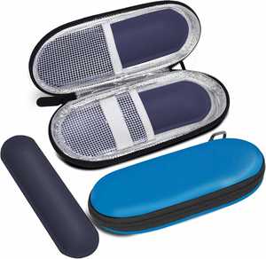 Portable Luxury Casual Polyester Insulated Travel Case Zipper for Diabetic Medication Insulin <b>Cooler</b> Bag 2 Reusable Ice Packs - Product Image 4