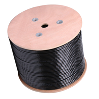 Kabel LAN Luar Ruangan OWIRE CAT7 U/UTP Konduktor Tembaga Bebas Oksigen 23AWG Selubung PVC+PE Solid Bandwidth 100MHz 90m 8-Konduktor