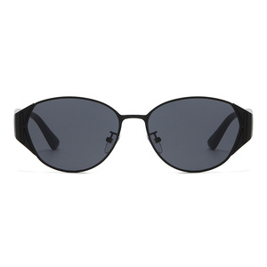 Óculos de Sol Versáteis UV400 Jet 9461: Novo Estilo Europeu-Americano, Óculos Ovais Modernos com Armação de Metal, Personalidade e Moda - Product Image 5