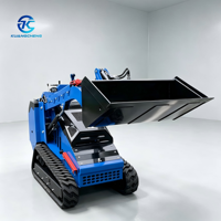 Mini-chargeuse sur chenilles diesel CHANES de Chine, moteur Perkins 25 CV, charge nominale de 0,6 tonne, système hydraulique complet, pour creuser des trous de poteaux