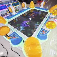 Machine de tir arcade 6 joueurs à monnayeur, en fer et plastique, thème chasse aux poissons anglais, pour enfants