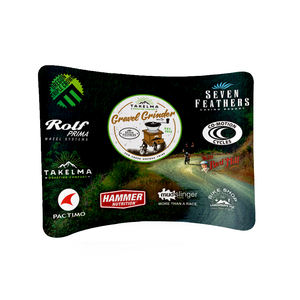 Kits de murs modulaires en tissu tricoté polyester, en forme de L et de U, à tension, prix usine, pour stand d'angle et toile de fond de stand d'exposition - Product Image 1