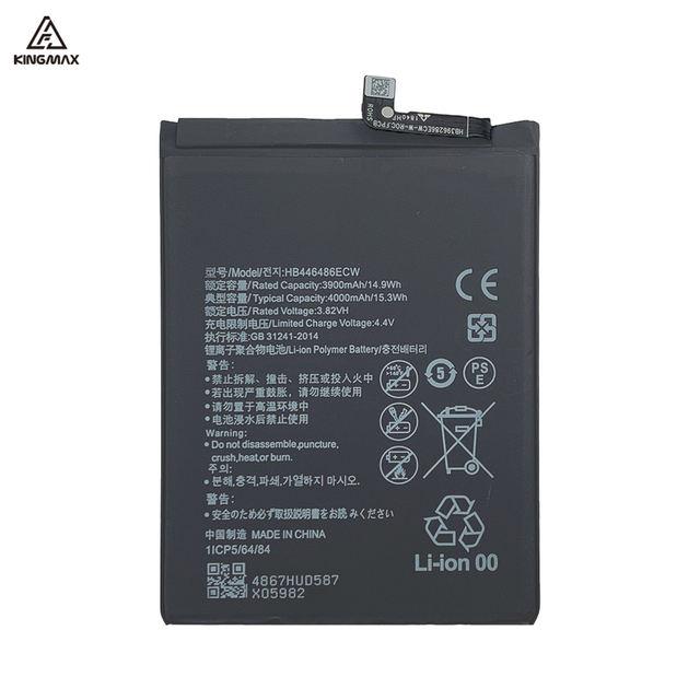 China HB446486ECW Phone Battery for Huawei Honor 9X/P20 Lite 2019 PSmart Z STK-LX1 ANE-AL00 TL00 ANE-LX1 LX 3LX2 Lithium Battery