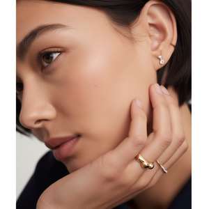 Pav ต่างหูเพชรขนาดใหญ่ชุด X อุปกรณ์ที่เก๋ไก๋และสง่างาม - Product Image 1