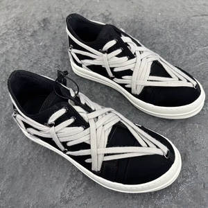 Zapatos de cuero genuino retro de diseñador de alta calidad, con cordones, estilo chunky para caminar, zapatos casuales de lujo para hombres y mujeres. - Product Image 6