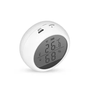 Grosir smart room temperature monitor-Smart Life Termometer Mini, Monitor Temperatur Dalam Ruangan Digital Kelembaban Dalam Ruangan Higrometer