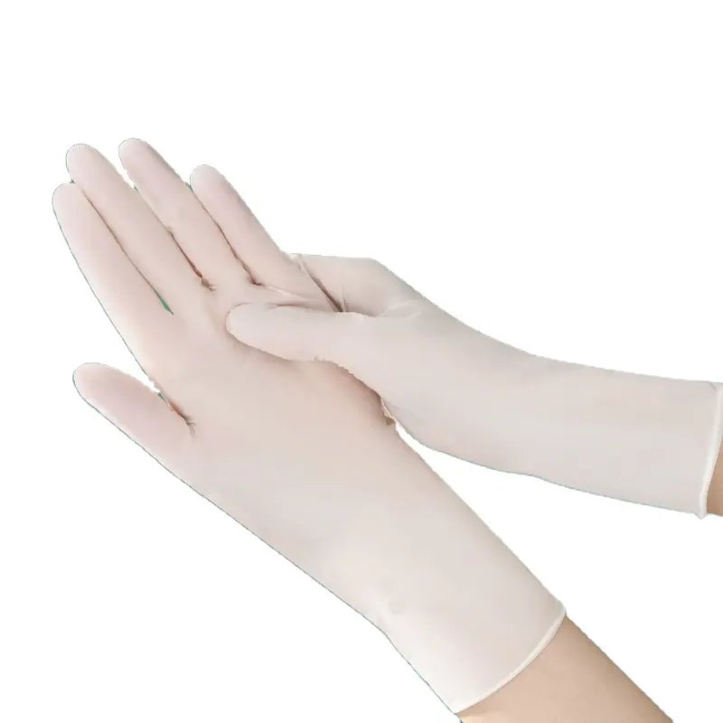 Gıda sınıfı ev temizlik eldiveni tek kullanımlık beyaz eldiven nitril eldiven