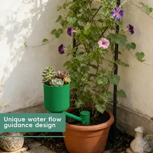 Pot de fleurs rotatif à 360 degrés pour arrosage automatique de jardin, petit récipient réutilisable pour plantes, pot rotatif orienté vers le soleil - Product Image 6