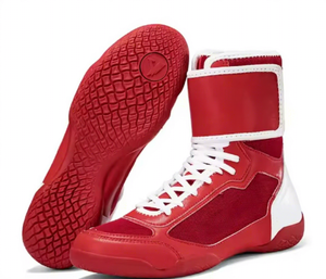 Zapatillas de Lucha Unisex Boxer, de Caña Alta, con Cordones, Parte Superior de Malla, Suela de Goma, Calzado de Entrenamiento de Combate para Invierno, para Gimnasio y Práctica en el Ring - Product Image 2