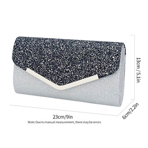 Nouvelle pochette de soirée en cuir PU à sequins, sac à bandoulière pour téléphone portable, chaussures et sacs de soirée pour femmes - Product Image 6