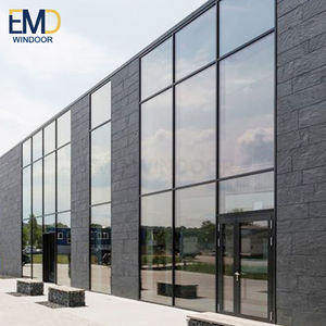 Mur-rideau en aluminium avec verre sans cadre et profilés élégants - Product Image 6