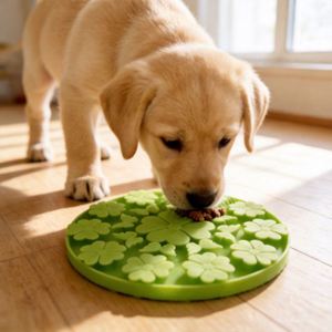 Slow Food <b>Mat</b> Anti-Choking Eco-Friendly Food-grade <b>Silicone</b> 20x20x2.3cm Slow Feeding Speed for Pets with Customizable Color Logo - Product Image 3
