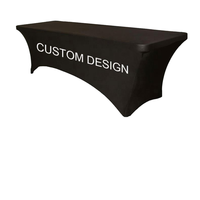 Nappe haute élastique de couverture de table en polyester résistant à l'huile imperméable moderne pour la maison