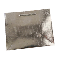 Sac en papier gaufré brillant, 3d, 255G, pour cartes dorées et argentées, coloré, pour vêtements, shopping, pochette en papier spéciale