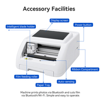 Mesin Pemotong dan Pencetak Stiker Ponsel Ugoodcut Smart 2 in 1, Printer Foto Mini untuk Kulit Ponsel, Cocok untuk iPhone dan Tablet