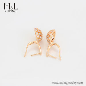 ML82036 XUPING takı ML mağaza haftalık fiyatları high end kostüm takı 18K altın renk sentetik CZ 3A + Hoop küpe - Product Image 4