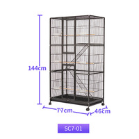 Grande volière sur pied de 133 cm pour calopsites et conures, avec plateau extractible et roulettes, finition thermolaquée – Vente en gros