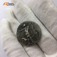 Cuivre Plaqué Argent Vintage Grec Commémoratif Anciennes Pièces De Tir À L'arc En Gros Artisanat Pièce