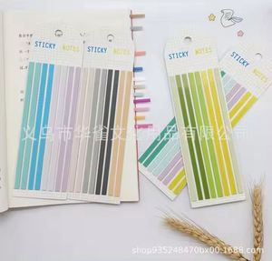 Pegatinas de índice extremadamente delgadas personalizadas, en colores retro fluorescentes tipo macaron, notas adhesivas personalizadas a bajo precio - Product Image 4