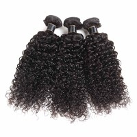 Lots de Cheveux Humains Vierges Brésiliens Naturels Noirs de Grade 9A Non Traités, Style Jerry Curly Wave pour Femmes - Vente en Gros