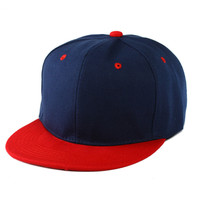 Gorras de Béisbol Snapback de Algodón Twill de Dos Tonos, Premium, al por Mayor, con 6 Paneles, Visera Plana, Ajustables, Personalizadas con Bordado 3D, Estilo Hip Hop